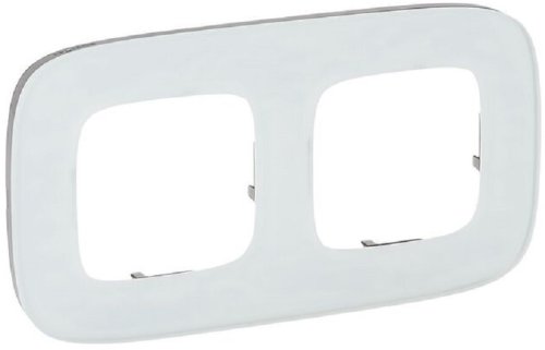 Рамка универсальная Legrand Valena Allure 2-м. глянцевое стекло белый фото Рамка универсальная Legrand Valena Allure 2-м. глянцевое стекло белый картинка